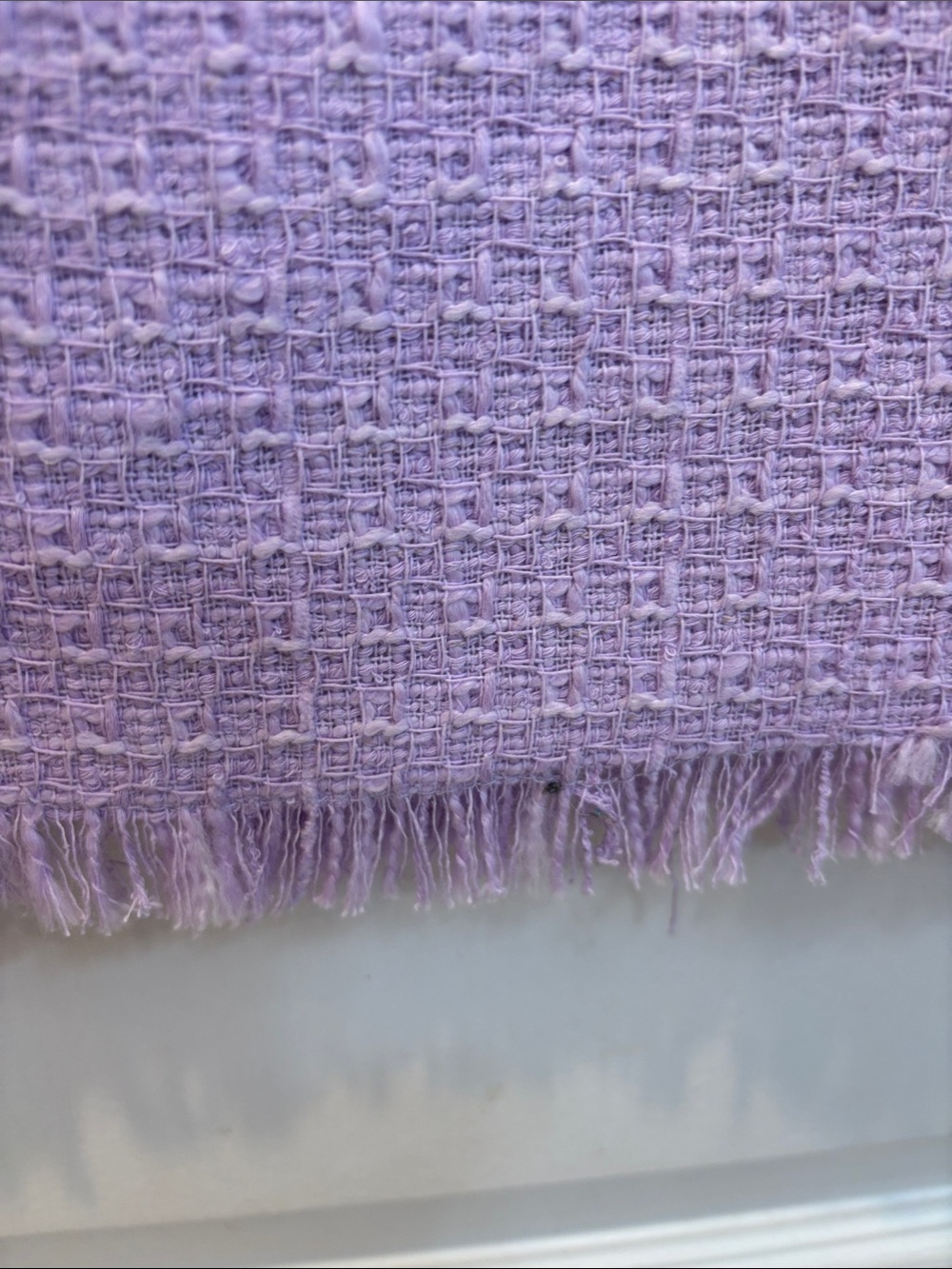NWT ZARA Lilac Tweed Pencil Skirt with Decorative Crystal Buttons - Picture 6 of 8